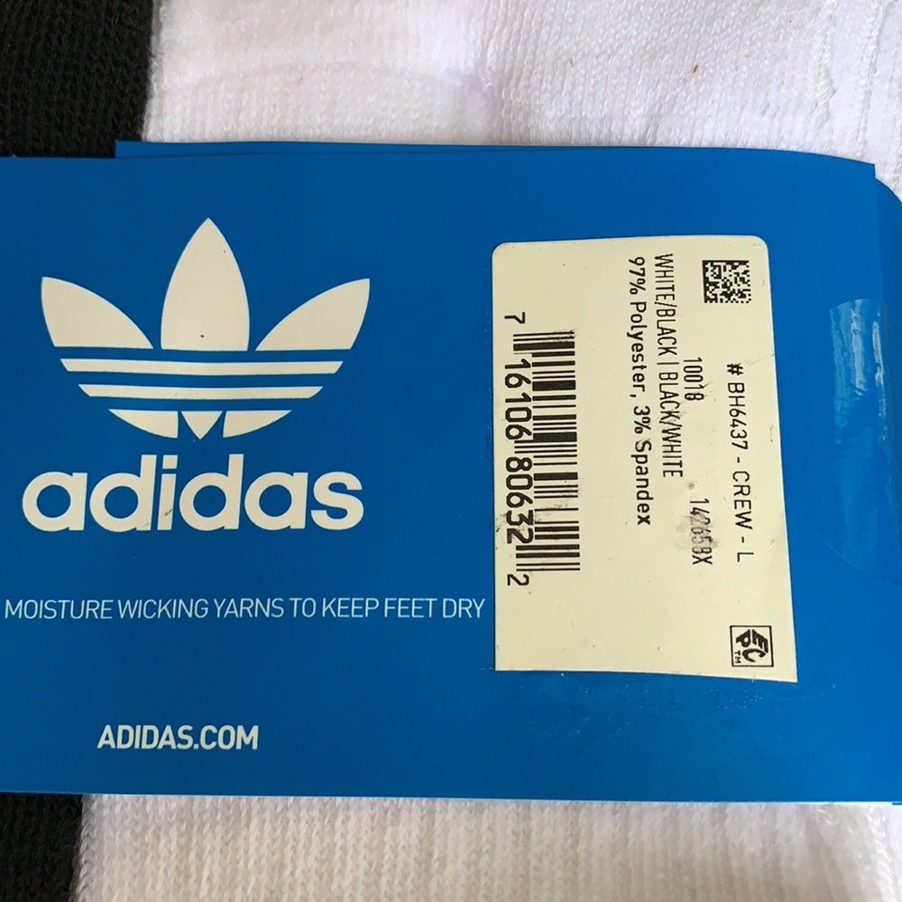 ADIDAS 6 pairs socks set CREW - Picture 12 of 12